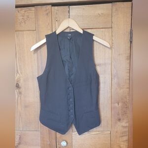 H&M Charcoal Pinstripe Vest